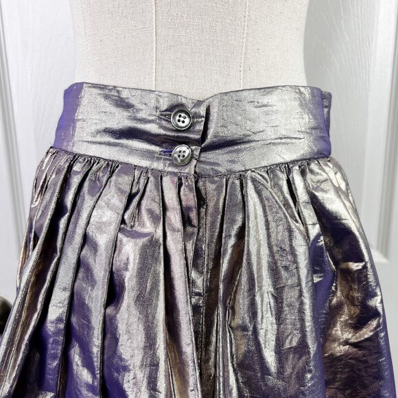 Vintage | Cathy Hardwick | Metallic | Bubble Balloon Puffball Skirt | 1980s - Picture 3 of 10